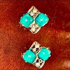 Malichite and Seed Pearl Clip-on Earrings 🚀CLOSET CLEAROUT DAY🚀